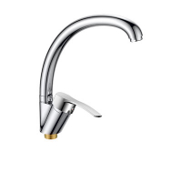 Смеситель Йоркшир д/кухни шар. с высоким изливом, креп.гайка 11231 латунь  GOLDEN FOX 1/10