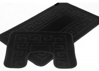 Набор ковриков д/ванной 2 предмета 55*90 (55*85)/45*55 Zalel Black