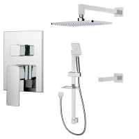 Встраиваемая система д/душа Exmoor 10166 латунь GOLDEN FOX (декор.планка, маховик, излив, тропич и ручная лейка, стойка и система смеш.) 1/4 Встраиваемая система д/душа Exmoor 10166 латунь GOLDEN FOX (декор.планка, маховик, излив, тропич и ручная лейка, стойка и система смеш.) 1/4