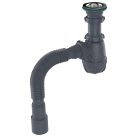 Сифон 1 1/2*40 с мет.реш. с г.т. 40х40/50 ГРАНИТ Aquant B0195 1/30