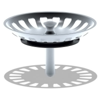 Решетка для выпуска 3 1/2 (d115мм), пласт. болт  глубина 30мм Ани Пласт М350SP 1/30