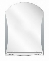 Зеркало 400*550 шв "Пегас" ЗРП-103 с полкой пескоструйная графика (К)