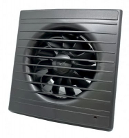 Вентилятор D100 осевой вытяжной с обратным клапаном ВИЕНТО STILL 100СК (шарикоподшипник) gray metal