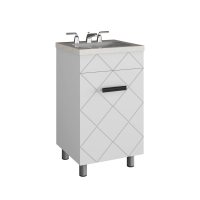 Подстолье Куба 500 (1 дверь) белый под ум. Фостер 500 GOTA ROCIO