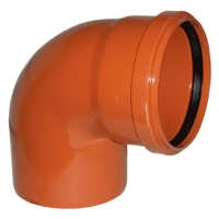 Отвод 110 угол 90 рыжий (наруж.канал.) НК3122 Россия уп.20шт