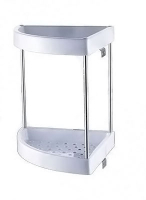 Полка пластик. угловая 2-х ярусная 240*240 *260мм G83312 GOTA ROCIO® (331-2) 1/10 европодвес