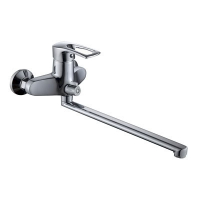 Смеситель д/ванны шар. с изливом L-40см. перекл.душа G154910 d40 Аврора GOTA ROCIO® 1/10 