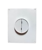 Площадка торцевая пластик. с обр.клапаном d125 125П-ОК д/пластик.воздуховодов 205*240 фланец 1/25