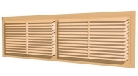 Решетка вентиляционная переточная 450*130 4513ВР дверная АБС бежевая