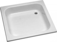 Поддон квадрат д/душа сталь 90*90*15