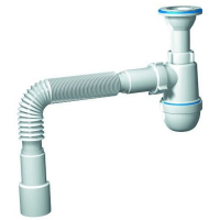 Сифон 1 1/2*40 с гофрой 40*40/50 Ани Пласт C0515 1/30