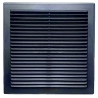 Решетка вентиляционная вытяжная 230*230 АБС-пластик графит 2323В