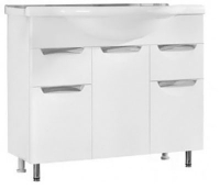 Подстолье Джика 900 два ящика и три двери под ум. Эльбрус 900 белое GOTA ROCIO