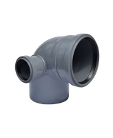 Отвод 110*50 угол 90 правый (раструб от себя) ДК3302 Россия 1/20