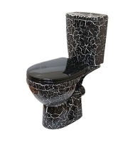 Унитаз-компакт Рио черный кракелюр (г.Киров) гор. вып., ниж. плдв., антивсплеск, 2 реж. арматура, сиденье полипропилен Унитаз-компакт Рио черный кракелюр (г.Киров) гор. вып., ниж. плдв., антивсплеск, 2 реж. арматура, сиденье полипропилен