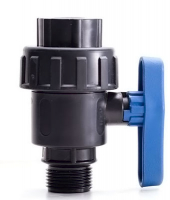 Кран шаров. для ПНД труб компрес. вн/нар. 1/2*1/2 РосТурПласт