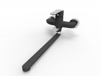 Смеситель д/ванны шар. с длинным изливом, перекл.душа G094764 Catalonia черный GOTA ROCIO® 1/10 Смеситель д/ванны шар. с длинным изливом, перекл.душа G094764 Catalonia черный GOTA ROCIO® 1/10