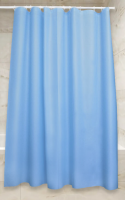 Шторка д/ванной 180*180см PV-204 голубая "Сантис"