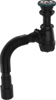 Сифон 1 1/2*40 с мет.реш. с г.т. 40х40/50 ОНИКС (черный) Aquant B0184 1/30 Сифон 1 1/2*40 с мет.реш. с г.т. 40х40/50 ОНИКС (черный) Aquant B0184 1/30