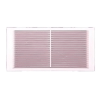 Решетка вентиляционная вытяжная 110*220 АБС-пластик белая 1122В 1/50