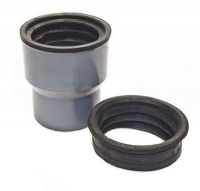 Переход 124*110 с чугуна на пластик внутр.канал РТП 1/100