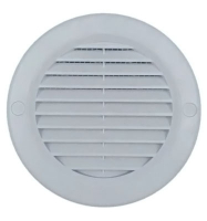 Решетка вентиляционная круглая приточно-вытяжная 125TRU с фланцем, неразъемная d125 Виенто 