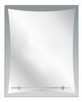 Зеркало 520*700 шв "Элегия" ЗРП-113 с полкой пескоструйная графика К