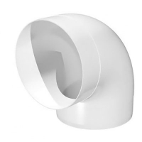 Колено круглое пластик. на угол 90 D160 16ККП