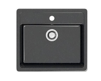 Мойка Джекки (черн.) глянец 570x505x200 с сифоном GOTA ROCIO