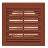 Решетка вентиляционная вытяжная 230*230 АБС-пластик коричневая 2323В