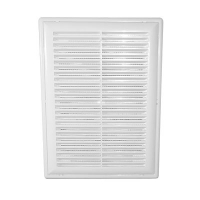 Решетка вентиляционная вытяжная с рамкой разъемная 200*300 2030ВР АБС белая 1/70