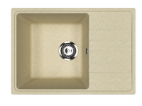 Мойка Модель GR 600-002 (слоновая кость) матовая SOFT-TOUCH 600*420*170 с сифоном GOTA ROCIO