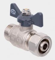 Кран шар д/трубы м/п баб. 1/2*16 ш/ц AQUALINK (0876)