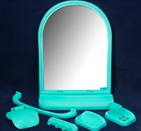 Набор д/ванной с зеркалом 6пр. "Елена МХ" 106 салатовый 1/6