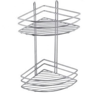 Полка металл. угловая 2-х ярусная 18см 4229 Zalel