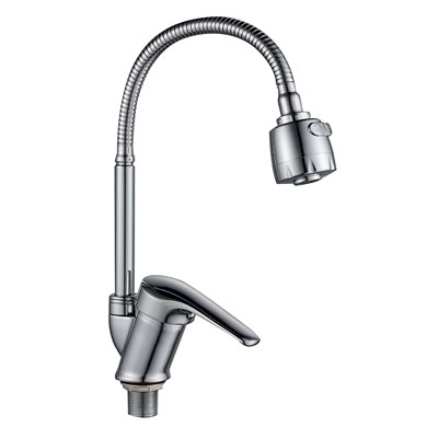 Смеситель д/кухни шар. с гибким изливом 2-х реж.аэрат гайка G232514 d40 Flex GOTA ROCIO® 1/10