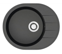 Мойка Модель 28/Q4 (черн.) матовая 615х500х228 с сифоном GOTA ROCIO