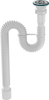 Гофросифон 1 1/2*50 Aquant F112 /575-1225мм/ удлиненный 1/55