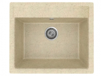 Мойка Модель GR 565-002 (слоновая кость) матовая SOFT-TOUCH 565*495*175 с сифоном GOTA ROCIO