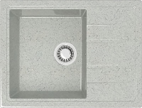 Мойка Анастасия (светл.сер) глянец 575x470x215 с сифоном GOTA RICIO