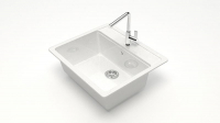 Мойка Джекки Z9G31 (белый) глянец 570х505х200 без сифона GOTA ROCIO