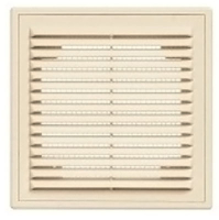 Решетка вентиляционная вытяжная с рамкой 150*150 АБС-пластик 1515ВР сл.кость