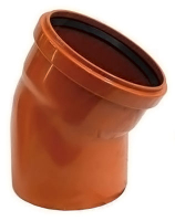 Отвод 110 угол 30 Рыжий (наруж.канал.) РосТурПласт 1/50