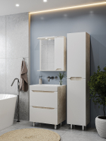 Шкаф зеркальный Бланко 600 прав слейт/бел. C GOLDEN FOX