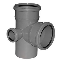 Крестовина двухплоскостная 110/110/50 угол 90 правая  (раструб от себя) для внутр.канал. ДК135 Россия