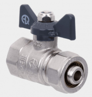 Кран шар д/трубы м/п баб.  1/2*16 г/ц AQUALINK (0874)