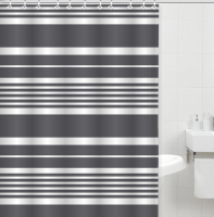 Штора д/ванной комнаты с кольцами GOTA ROCIO® Geometry Stripe 180*180 1/25 Штора д/ванной комнаты с кольцами GOTA ROCIO® Geometry Stripe 180*180 1/25