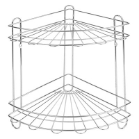 Полка металл. угловая 2-х ярусная АЕ-435А хром Sakura