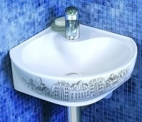 Умывальник угловой Радуга декор Город кат. "С" (Ст.Оскол)