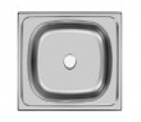 Мойка нерж.сталь накладная 0,4мм 500*400 гл.12см. без сифона ECO (23)